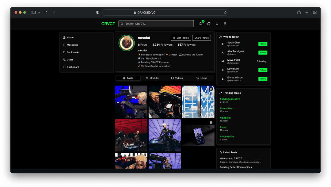 Cracked VC community members building the future